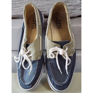 J75 Jump Loafers Scupper Size 8.5 Blue & Tan